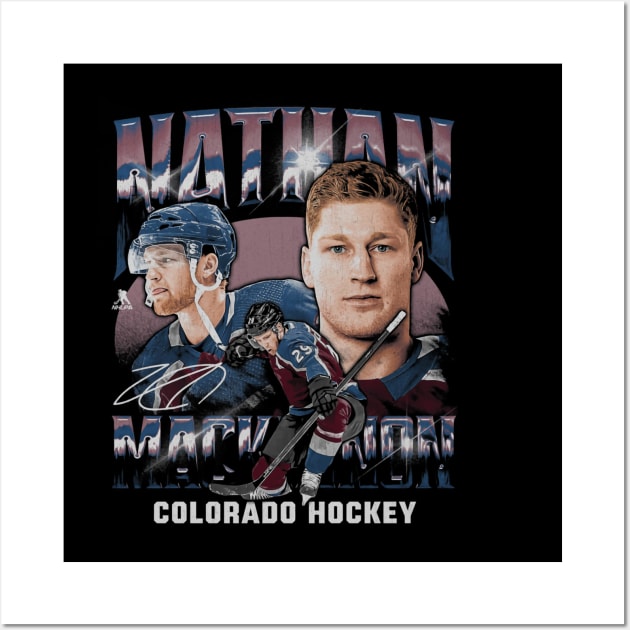 Nathan MacKinnon Colorado Vintage Wall Art by ClarityMacaws